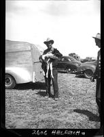 Harry Rowell holding Colt