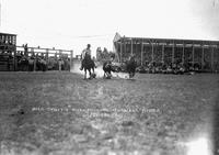 Dick Truitt Bulldogging Burwell Rodeo