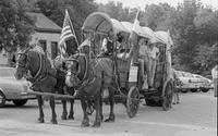 Wagon & flags