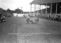 Hugh Bennett Bulldogging, Brockton Rodeo