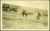 Bert Throub Riding Bare Back Ritzville Round Up