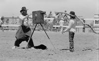 Rodeo clown Mike Spencer specialty act