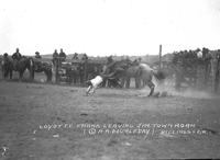 Coyotte Frank Leaving "Jim Town Roan" Billings Fair