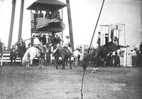 Al Roe Leaving "Headlight" Cheyenne Frontier Days, 1926