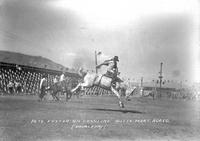 Pete Foster on "Gasoline" Butte, Mont. Rodeo