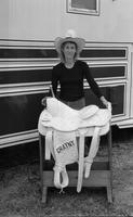 Rich Gratny's Saddle, unidentified Cowgirl