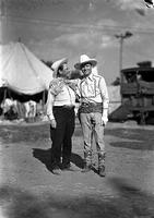 [Gene Autry and unidentified man, Aquatennial Rodeo Minneapolis, Minn.]