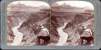 Up the Colorado River from Pyrites Point to Zoraster Tower, Grand Canyon of Arizona