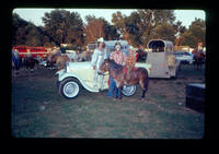 Kathy Crowe, unidentified Rodeo clown, & Young Boy