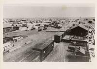 "Pictures of Old Oklahoma City Days" - [Train Depot, tents and shacks]
