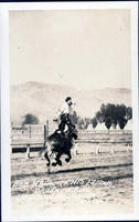 Bob Hall in his Famous Drunken Ride Lewiston Round-Up