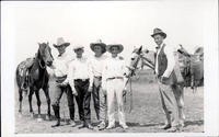 Frank and some unidentified cowboys
