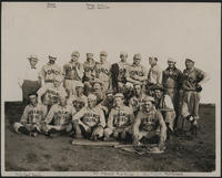 [101 Ranch baseball team, 21 men, 1 woman]