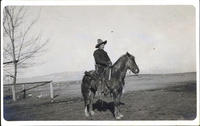 Bob Hall sitting atop horse
