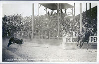 Chester Byers roping steer