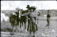Bonnie McCarrol [sic] Before Riding Snake, Round-up 1915, No. 22-C