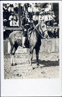Bonnie McCarroll Fancy & Trick Riding. American Legion 3rd Annual Round-up, Sand Springs, OK. June, 2-3-4, 1922