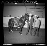 Jack Roddy with horse & Walt Linderman