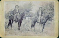 Young Mounted Cowboys on Horseback