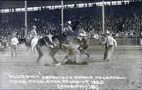 "Billie Buck" Objects to Bonnie McCarroll Riding, Pendleton Round-Up, 1922 (2)