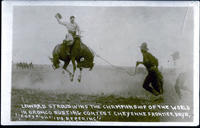 Leonard Stroud on "Indian Tom" Wins Championship at Cheyenne, Wyoming