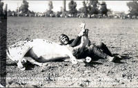 Frank McCarroll Holder of World's Record Bulldogging 7 3/5 sec.