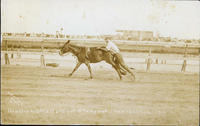 Dan Dix and his mule the "Stampede" New York City. 1916