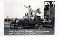 "Chief" (Owned by Leonard Stroud) Jumping Over Loaded Automobile