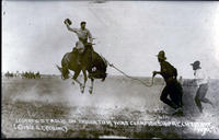 Leonard Stroud on "Indian Tom" Wins Championship at Cheyenne, Wyoming