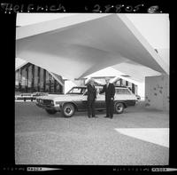 Larry Mahan & car at Hall of Fame