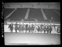15 Team Ropers, Mounted