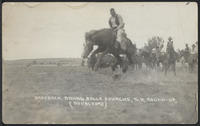 Bareback riding Belle Fourche, S.D. Round-Up