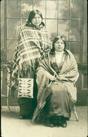 Two young Native American women