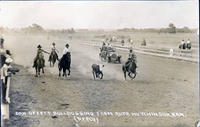 Dan Offett Bulldogging from Auto, Hutchison, Kansas