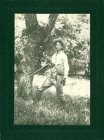 Young hunter with rifle