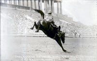 Carl Tucker on "Doubleday" Tex Austin Rodeo Chicago 1927