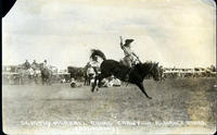Dorothy Morrell Riding "Crawfish" Alliance Rodeo