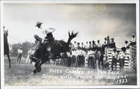 Tuffy Combs on Pale Face. Black Hills Round Up. Belle Fourche, S.D., July 3-4-5 1933