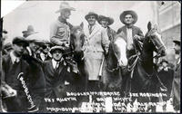 Tex Austin, Douglas Fairbanks, Lee Robinson, Dave Whyte, Bronk Rider & Calf Roper, Madison Sq. Garden Champion