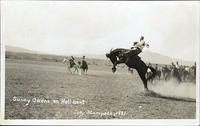 Sunny Owens on Hell-bent, Cody Stampede, 1921