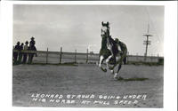 Leonard Stroud Going Under His Horse at Full Speed