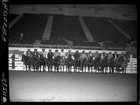 15 Calf Ropers, Mounted