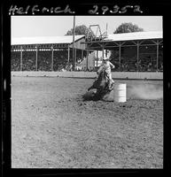 Jerri (Speilman) Mann barrel racing