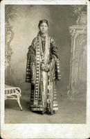 Kansas Potawatomi woman in elaborate traditional clothing