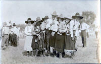 Ralph Doubleday in the middle of a Cowgirl Conga line