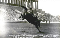 Carl Tucker on "Doubleday" Tex Austin Rodeo Chicago 1926