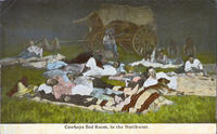 Cowboys bed room, in the Northwest