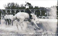 Bonnie McCarroll Champion Lady Rider on White Angle, Belle Fourche