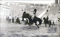 Bonnie McCarroll Riding Tex Austin Rodeo, Chicago