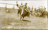 Rube Roberts Riding at Dalhart Round-Up